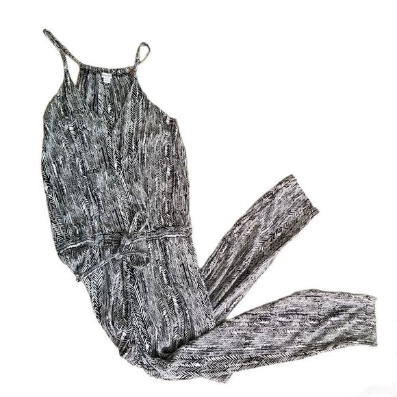 Splendid Black & White Arrow Jumpsuit S - Picture 10 of 16